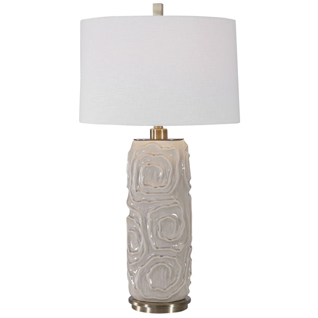 Uttermost Zade Warm Gray Table Lamp - Home Elegance USA