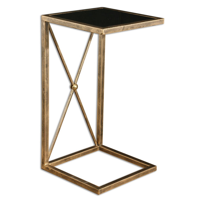 Uttermost Zafina Gold Accent Table - Home Elegance USA