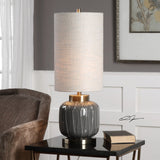 Uttermost Zahlia Aged Gray Ceramic Lamp - Home Elegance USA