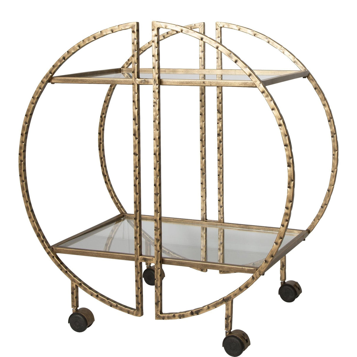 Uttermost Zelina Gold Bar Cart - Home Elegance USA