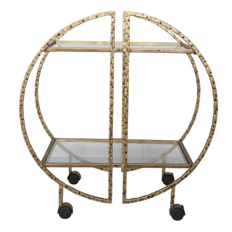 Uttermost Zelina Gold Bar Cart - Home Elegance USA