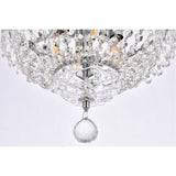 Elegant Lighting Century 4-Light 12-Inch Flush Mount in Clear Crystal - Home Elegance USA