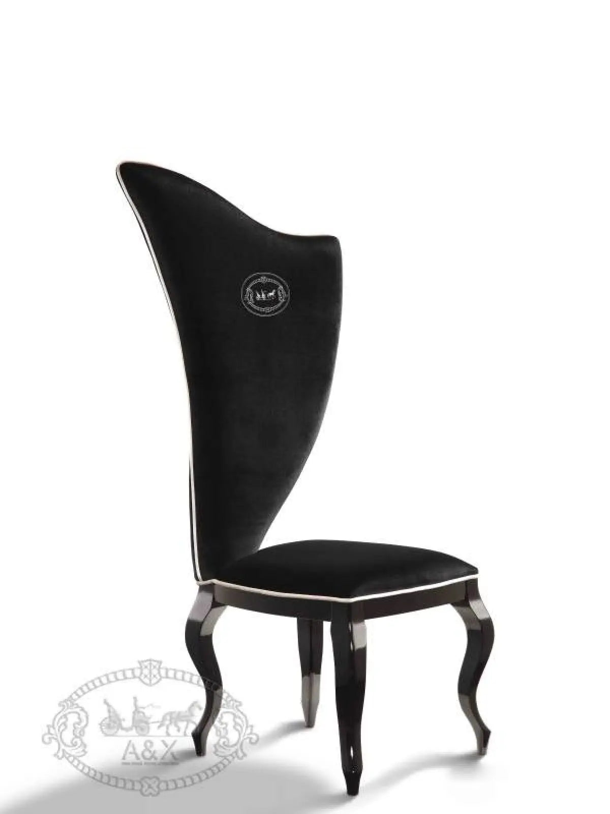 Vig Furniture - Rc017-2 - Luxurious Transitional Black Fabric Chair (Set Of 2) - Vgunrc017-2