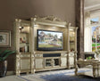 Vendome II Entertainment Center in Gold Patina and Bone Finish by Acme Furniture Acme Furniture