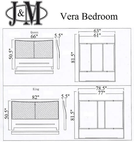 Vera Modern Bedroom Set by J&M Furniture J&M Furniture