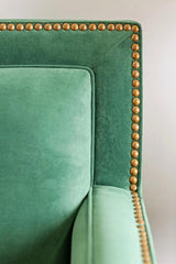 Verdante Transitional Sofa and Loveseat in Emerald Green Microfiber Finish by Furniture of America Furniture of America