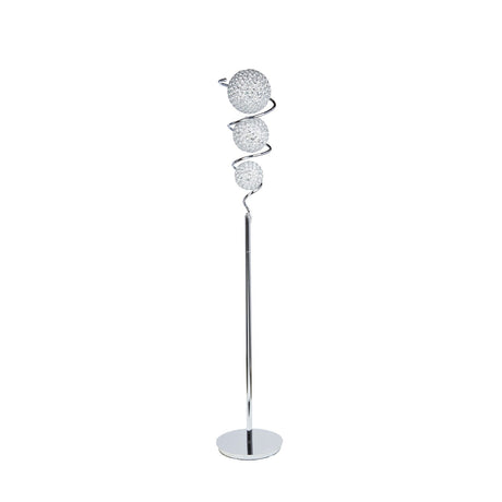 Vertical Crystal Sphere Floor Lamp // 3 Light - Home Elegance USA