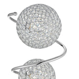 Vertical Crystal Sphere Table Lamp // 3 Light - Home Elegance USA