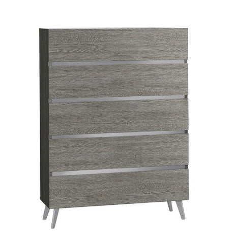 Victoria 6 Piece Queen Bedroom Set In Melamine And Grey - 18699-Q-6Set | J&M