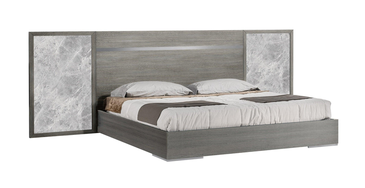 J&M Furniture - Victoria Queen Bed In Melamine And Grey - 18699-Q