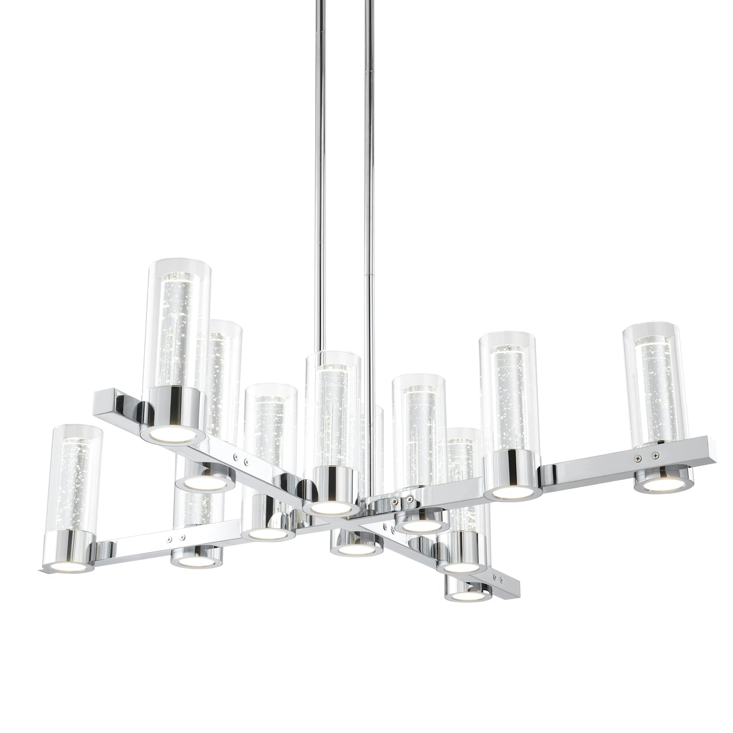 Victory 12 Light Chandelier //  Chrome - Home Elegance USA