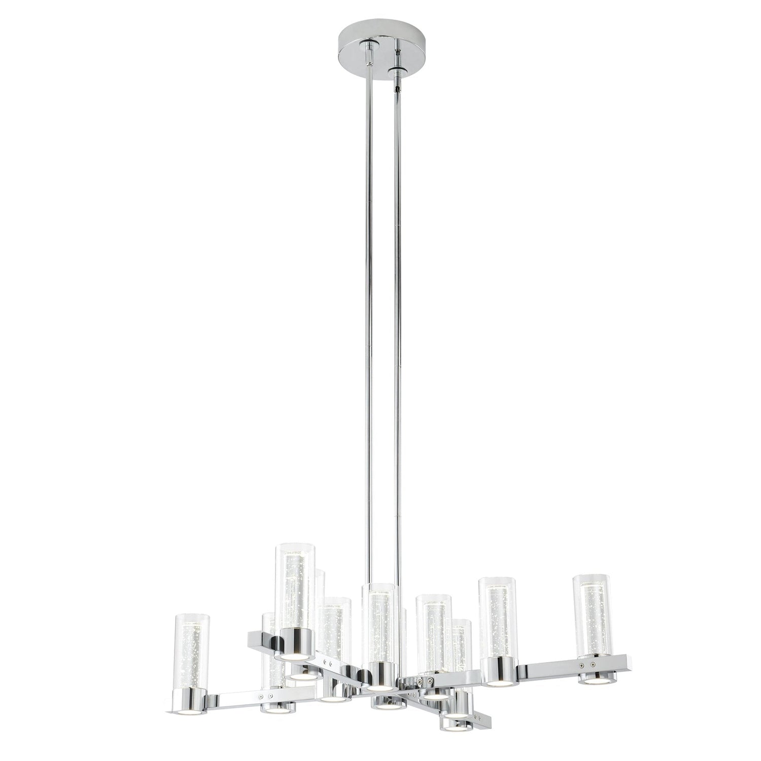 Victory 12 Light Chandelier //  Chrome - Home Elegance USA