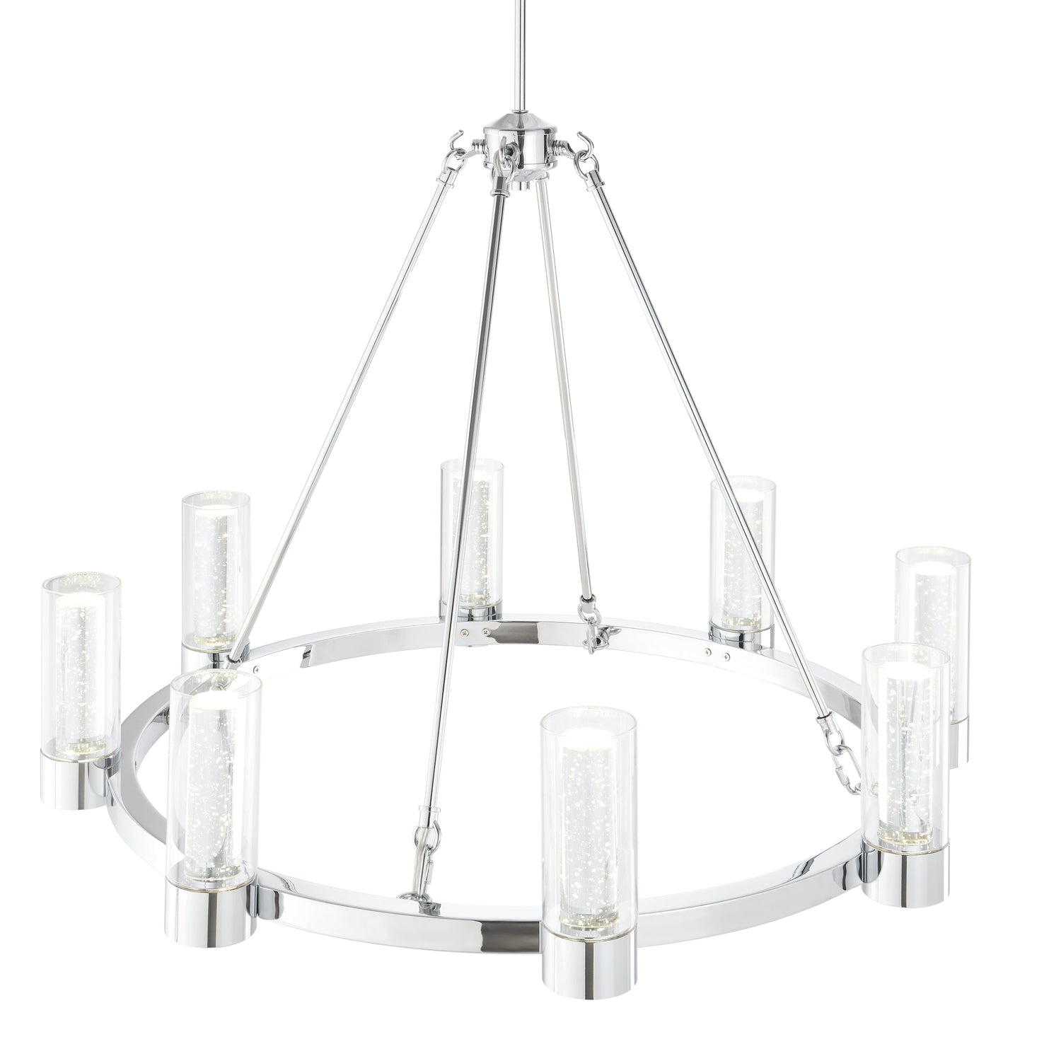 Victory 8 Light Chandelier //  Chrome - Home Elegance USA
