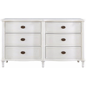 Amity Drawer Dresser Cotton Finish with 6 Drawers | Universal