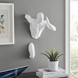 White Wall Runner 20" Man Sculpture - Home Elegance USA