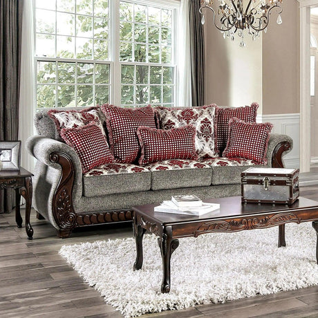 Whitland Traditional Sofa and Loveseat by Furniture of America Furniture of America