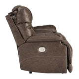 Wurstrow Power Reclining Loveseat with Adjustable Headrest by Ashley Furniture Ashley Furniture