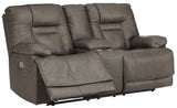 Wurstrow Power Reclining Loveseat with Adjustable Headrest by Ashley Furniture Ashley Furniture