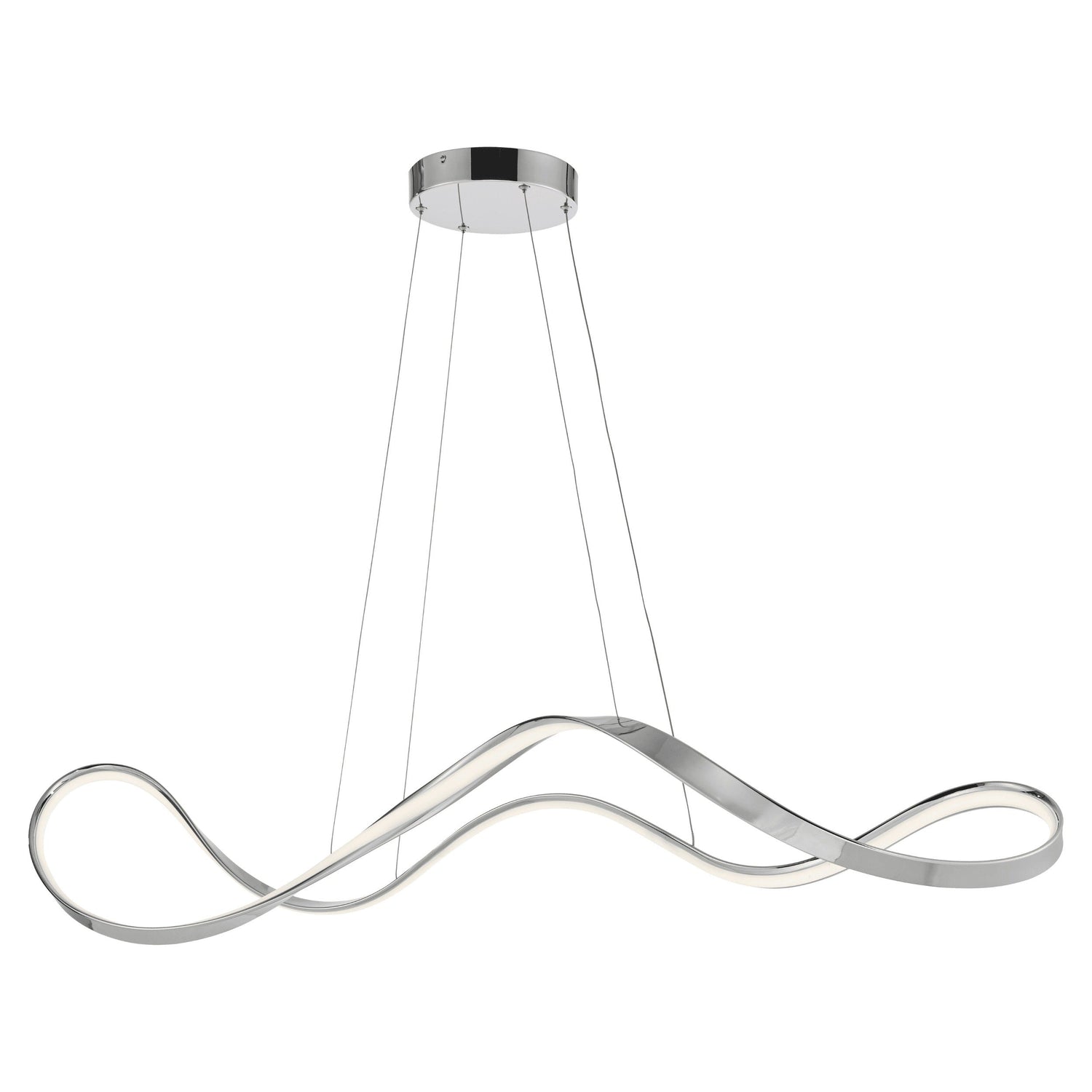 Xiamen LED Adjustable Chandelier // Chrome - Home Elegance USA