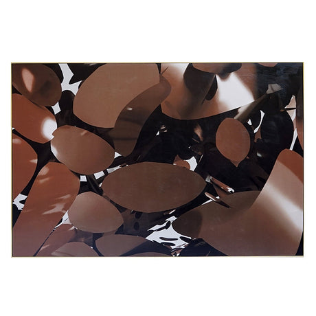 Bronze Ambition - 72" x 48" - Gold / Black Floater Frame - Home Elegance USA
