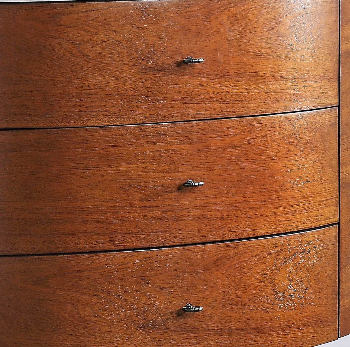 Walnut Finish 1pc Chest of Three Drawers Marble Top Ball Bearing Glides Bedroom Furniture - Home Elegance USA