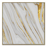 Oppidan Home "Gold Veins" (47.2"H X 47.2"W)