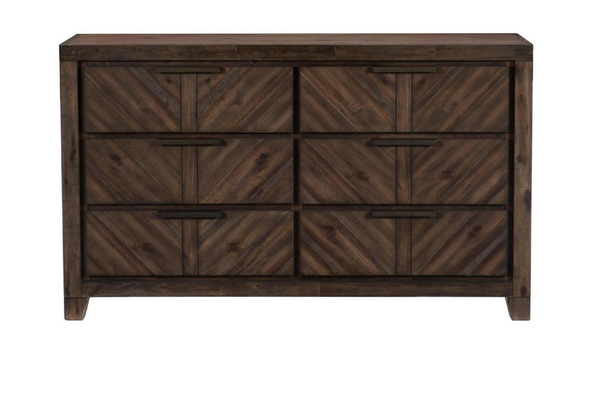 Homelegance - Parnell Dresser In Distressed Espresso - 1648-5