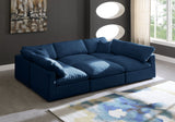 Plush - Cloud Modular Sectional - Navy - Fabric - Home Elegance USA