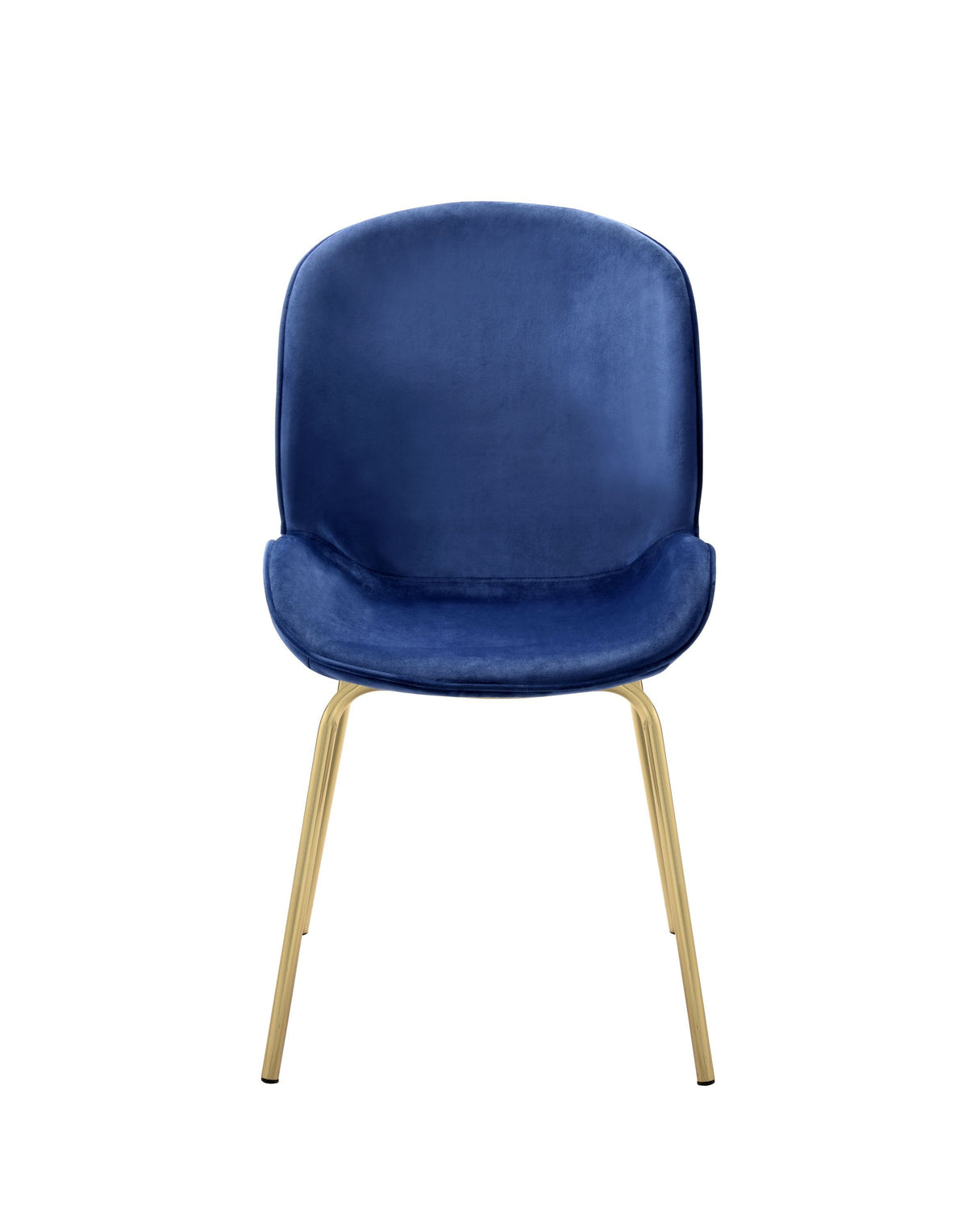 ACME Chuchip Side Chair (Set-2) in Blue Velvet & Gold 72947 - Home Elegance USA