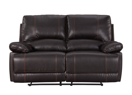 Global United Leather-Air Recliining  Loveseat Home Elegance USA