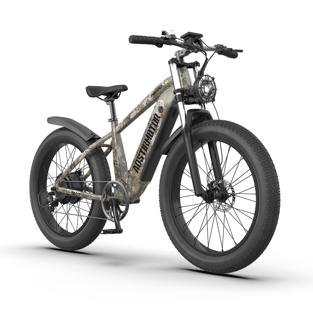 E-bike 26"1000W Electric Bike 52V 20Ah battery SAMSUNG All-terrain EBike Mountain Bicycle（Camouflage）