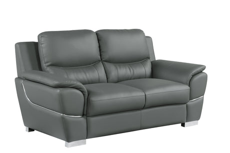 Genuine Leather Loveseat Home Elegance USA