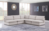 Mackenzie - Modular Sectional 5 Piece - Beige - Modern & Contemporary - Home Elegance USA