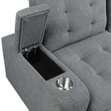 Kabira - Sectional Sofa - Gray Fabric - Home Elegance USA