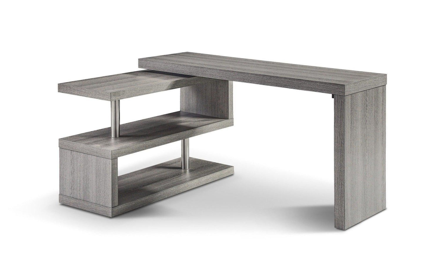 A33 Modern Office Desk In Matte Grey - 17914 - Gr | J&M | Home Elegance USA