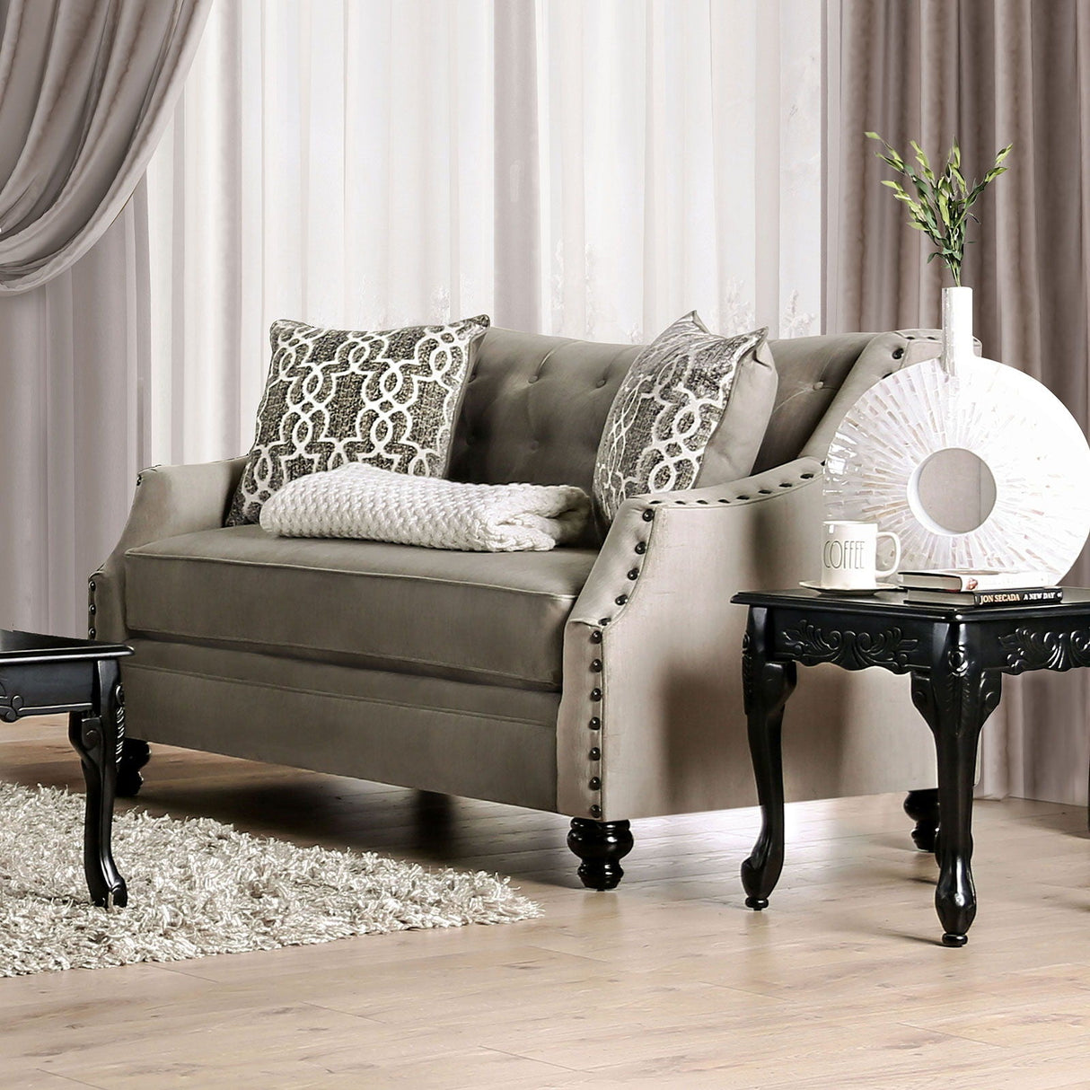 Ezrin - Sofa & Loveseat - Light Brown - Home Elegance USA