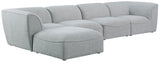 Miramar - Modular Sectional 5 Piece - Gray - Home Elegance USA