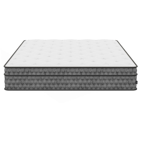 Queen -Zen Cool Gel Hybrid Euro-Top 11" Medium Feel - Home Elegance USA