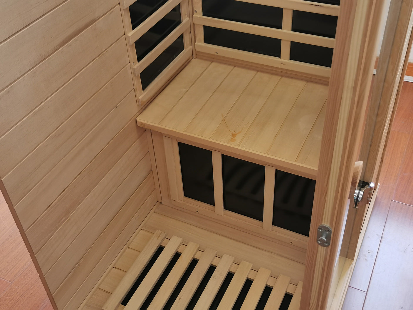 Mini Left Side  Hemlock Sauna Room