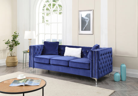 Glory Furniture Paige G829A-S Sofa , BLUE - Home Elegance USA