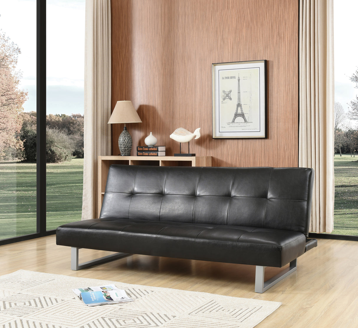 Glory Furniture Chroma G116-S Sofa Bed , BLACK Home Elegance USA