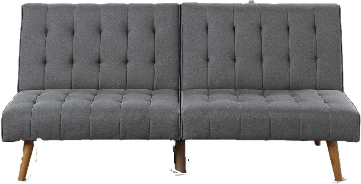 Blue Grey Modern Convertible Sofa 1pc Set Couch Polyfiber Plush Tufted Cushion Sofa Living Room Furniture Wooden Legs - HS00F8501 - ID - AHD - Home Elegance USA - 7