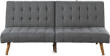 Blue Grey Modern Convertible Sofa 1pc Set Couch Polyfiber Plush Tufted Cushion Sofa Living Room Furniture Wooden Legs - HS00F8501 - ID - AHD - Home Elegance USA - 7