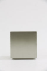 Modrest Anvil Modern Brushed Stainless Steel End Table - Home Elegance USA