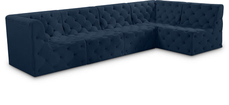 Tuft - Modular Sectional 5 Piece - Navy - Fabric - Home Elegance USA