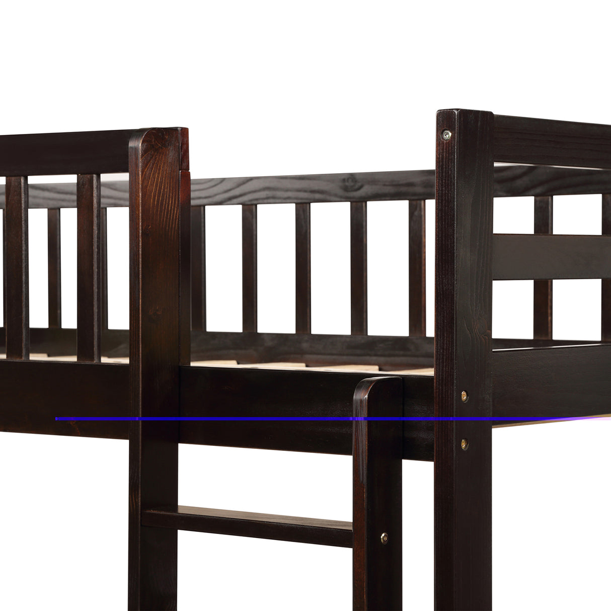 Orisfur. Twin Bunk Beds for Kids with Safety Rail and Movable Trundle bed - Home Elegance USA