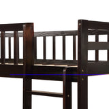 Orisfur. Twin Bunk Beds for Kids with Safety Rail and Movable Trundle bed - Home Elegance USA