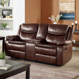 Jeanna - Sofa & Loveseat - Brown - Home Elegance USA