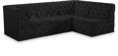 Tuft - Modular Sectional 4 Piece - Black - Home Elegance USA