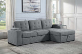 Kabira - Sectional Sofa - Gray Fabric - Home Elegance USA